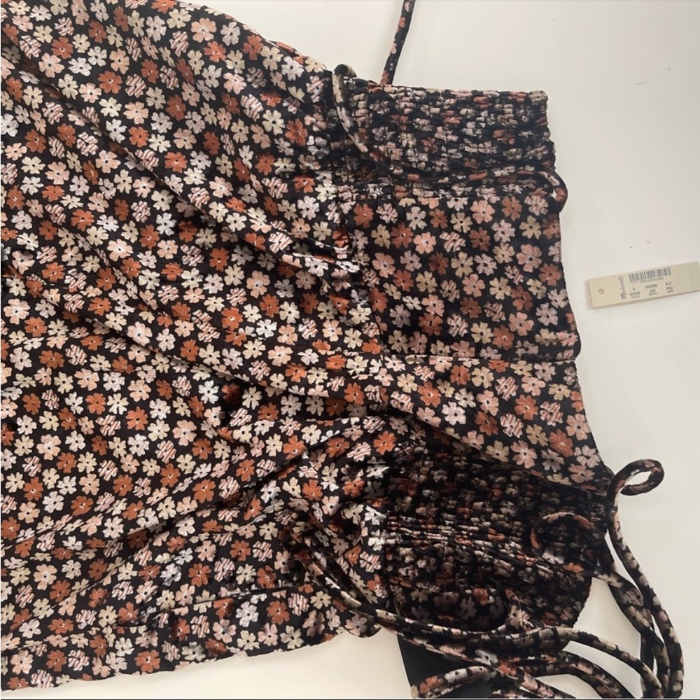 Madewell Velvet Floral Thistle Cami Jumpsuit Size 6 - Picture 7 of 7